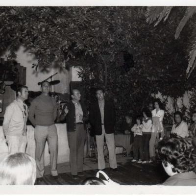 Actuació a la Sala La Palmera de L'Escala 1965